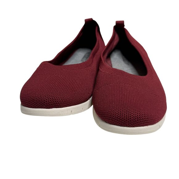 Seychelles Burgundy Knit Slip Resistant Flats Women’s 11M - Picture 3 of 8